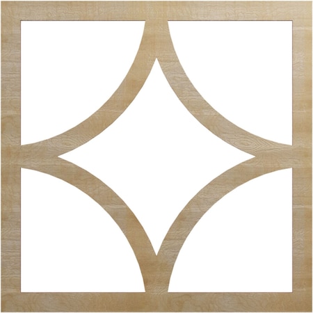Ekena Millwork Statesman Wood Fretwork Pierced Ceiling Medallion, Hickory, 24"OD x 15 3/8"ID x 1/4"T CMWP24X24X0250STHI